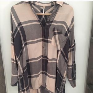 Free people plaid shirt